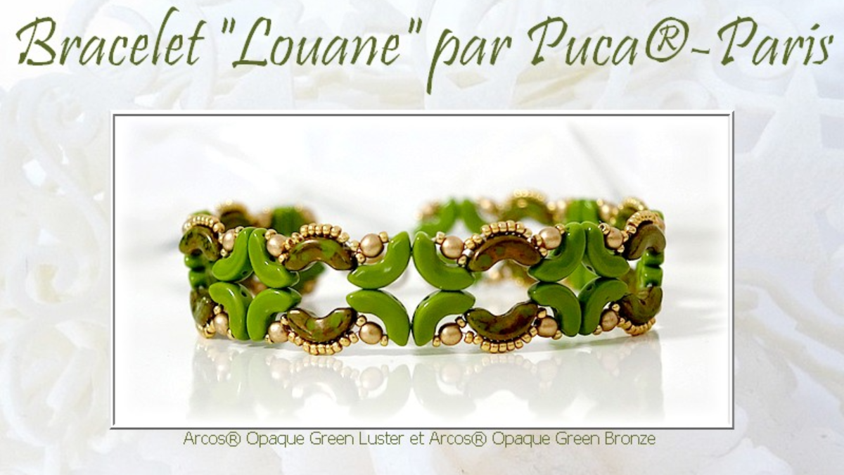 Pulsera Louane con cuentas de vidrio Arcos de Puca