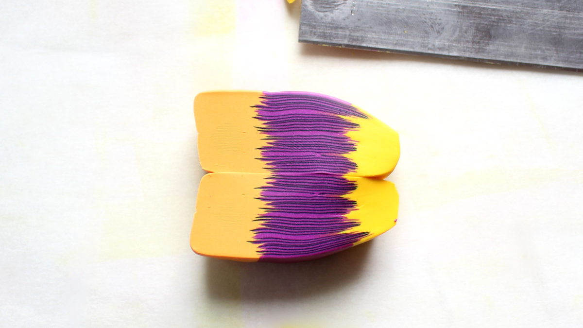 Pendientes de arcilla polimérica : Paso 8