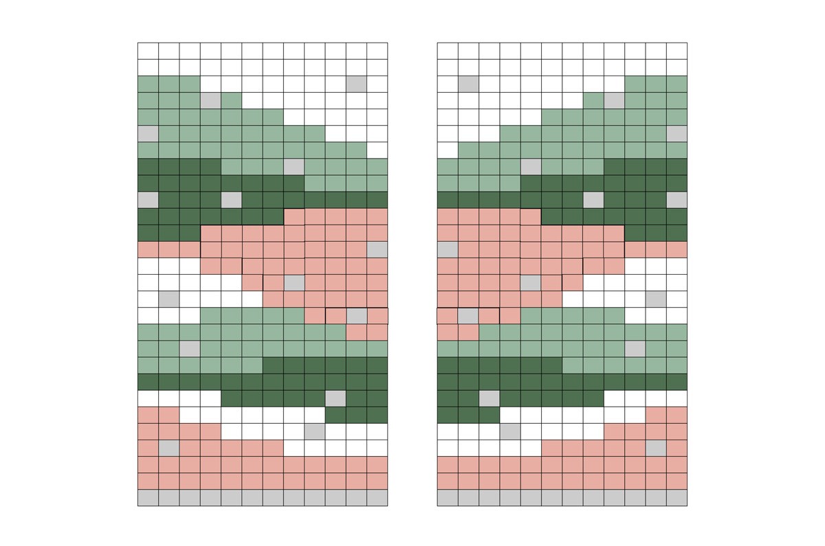 Esquema Pendientes de flecos Miyuki con hilo de macramé Linhasita Esquema Pendientes de flecos Miyuki con hilo de macramé Linhasita