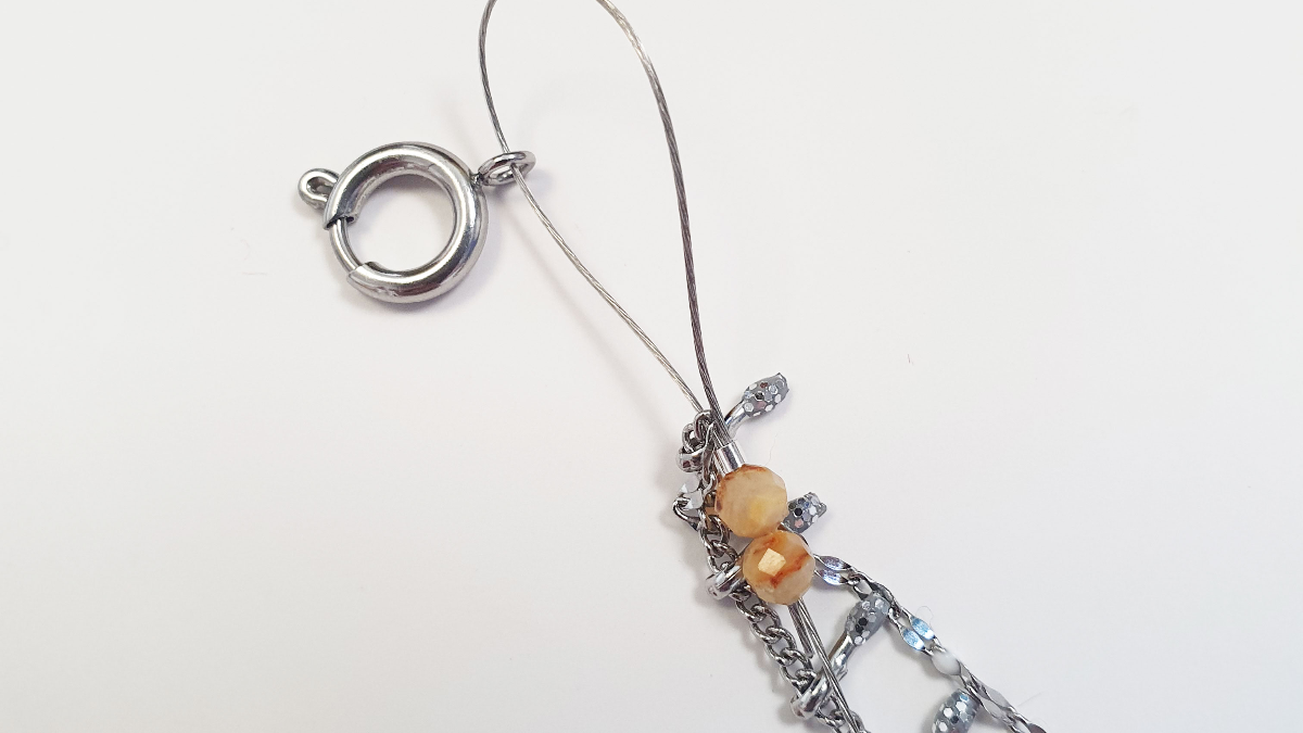 Pulsera multirango de acero inoxidable con piedras preciosas : Paso 1 Pulsera multirango de acero inoxidable con piedras preciosas : Paso 1