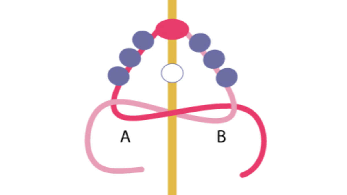 Minicuentas de semillas Miyuki flores criollas : Paso 2