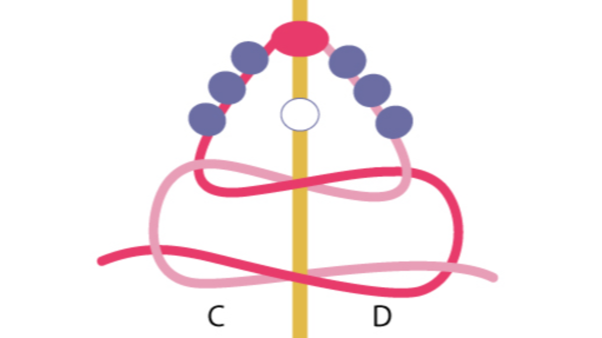 Minicuentas de semillas Miyuki flores criollas : Paso 3