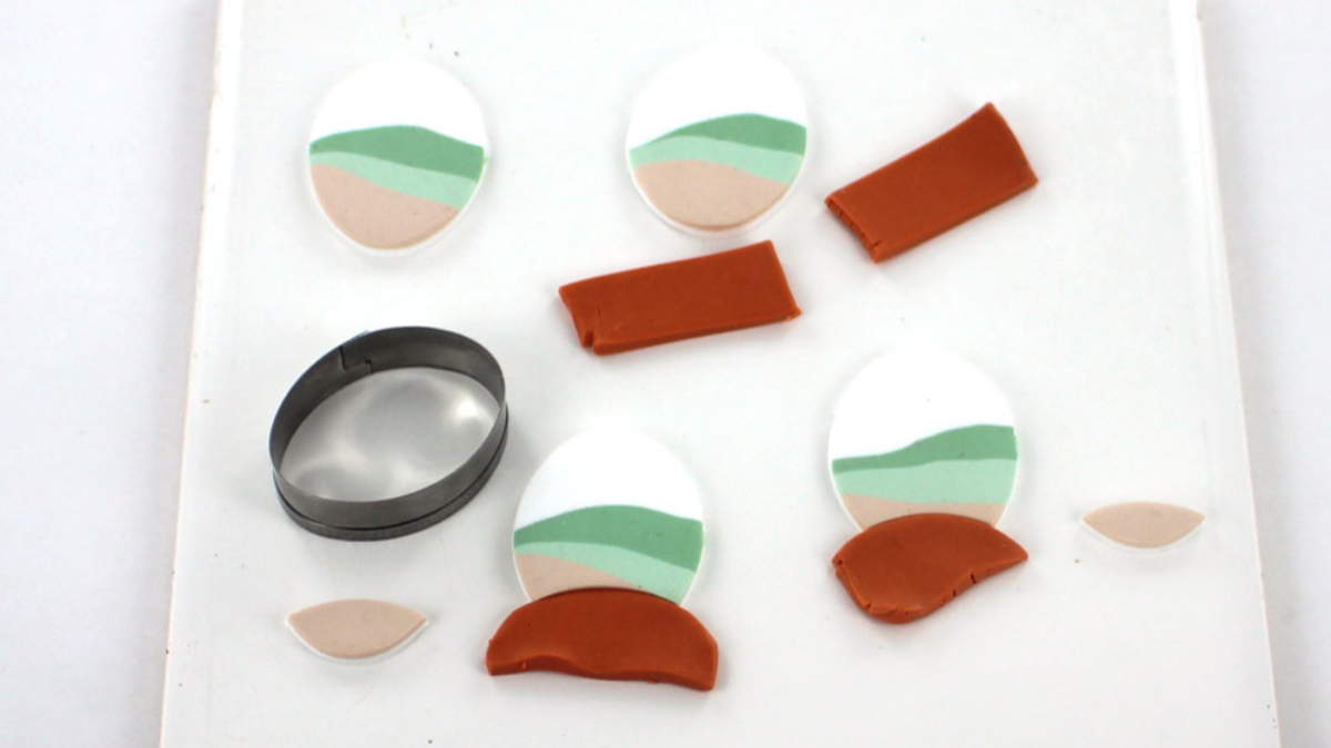 Pendientes paisaje polimérico : Paso 7 Pendientes paisaje polimérico : Paso 7