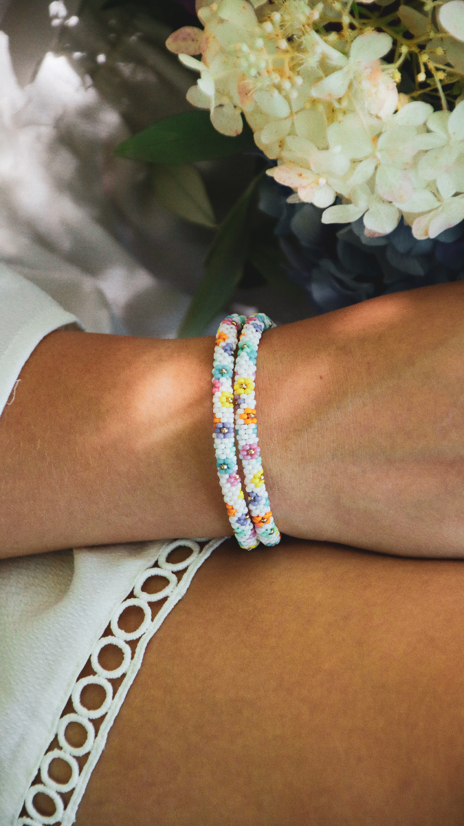 Esquema Pulsera de flores de peyote de Miyuki