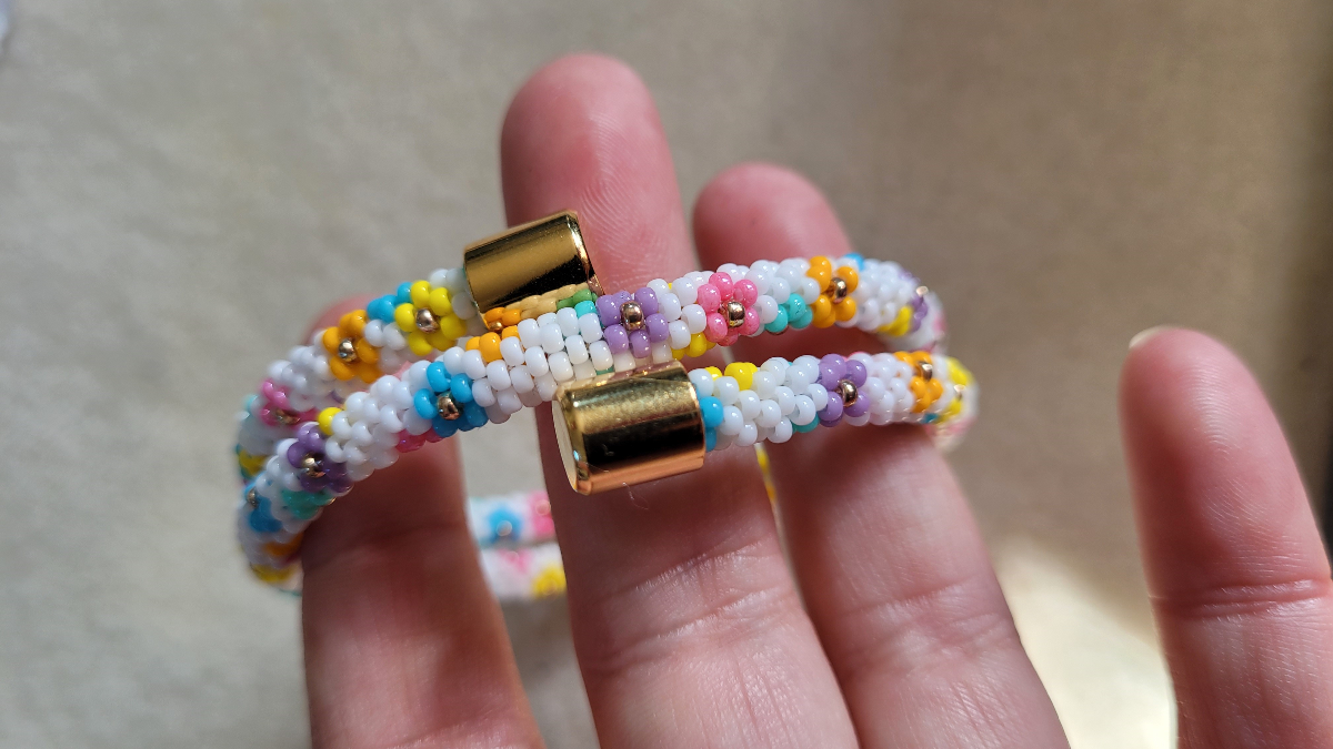 Pulsera de flores de peyote de Miyuki : Paso 8