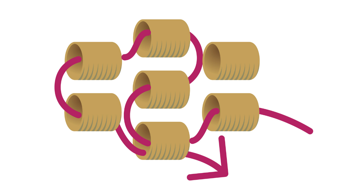 Pulsera de cuentas tubulares Miyuki Brick Stitch : Paso 7