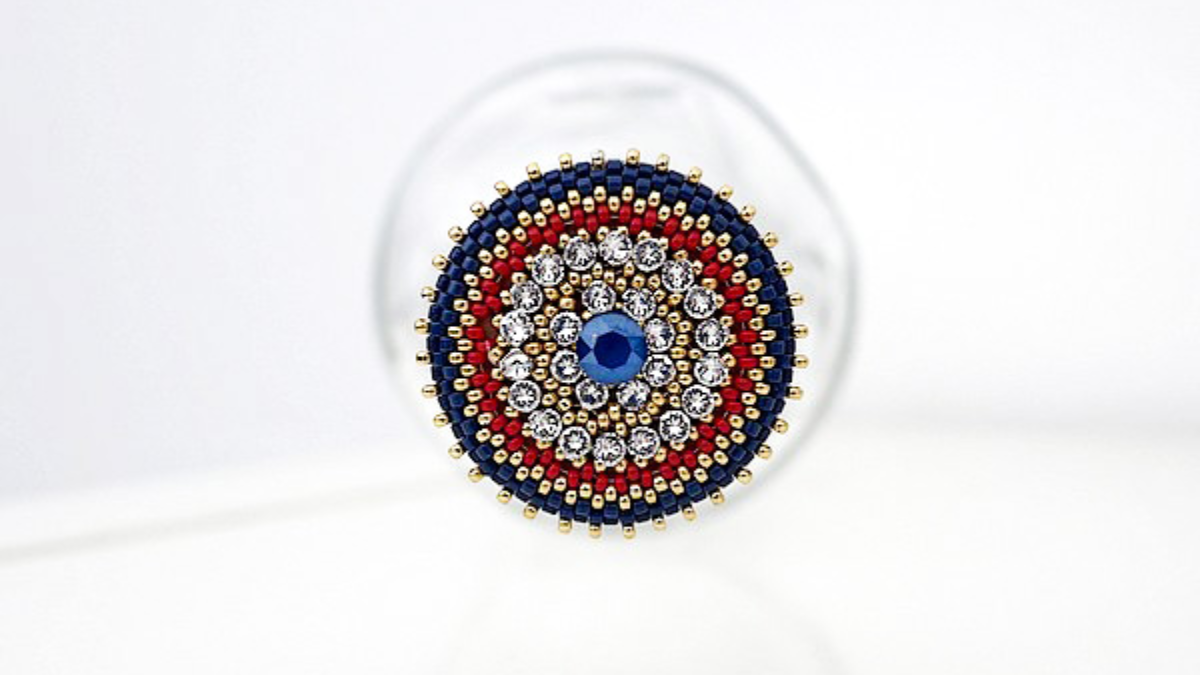 Esquema DIY Personaliza un tapón de botella de madera con cuentas Miyuki