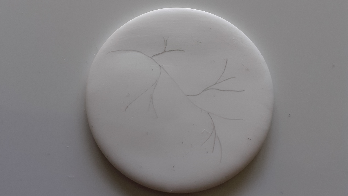 DIY Colgante de arcilla polimérica y diseño de flores técnica de punteado : Paso 3 DIY Colgante de arcilla polimérica y diseño de flores técnica de punteado : Paso 3