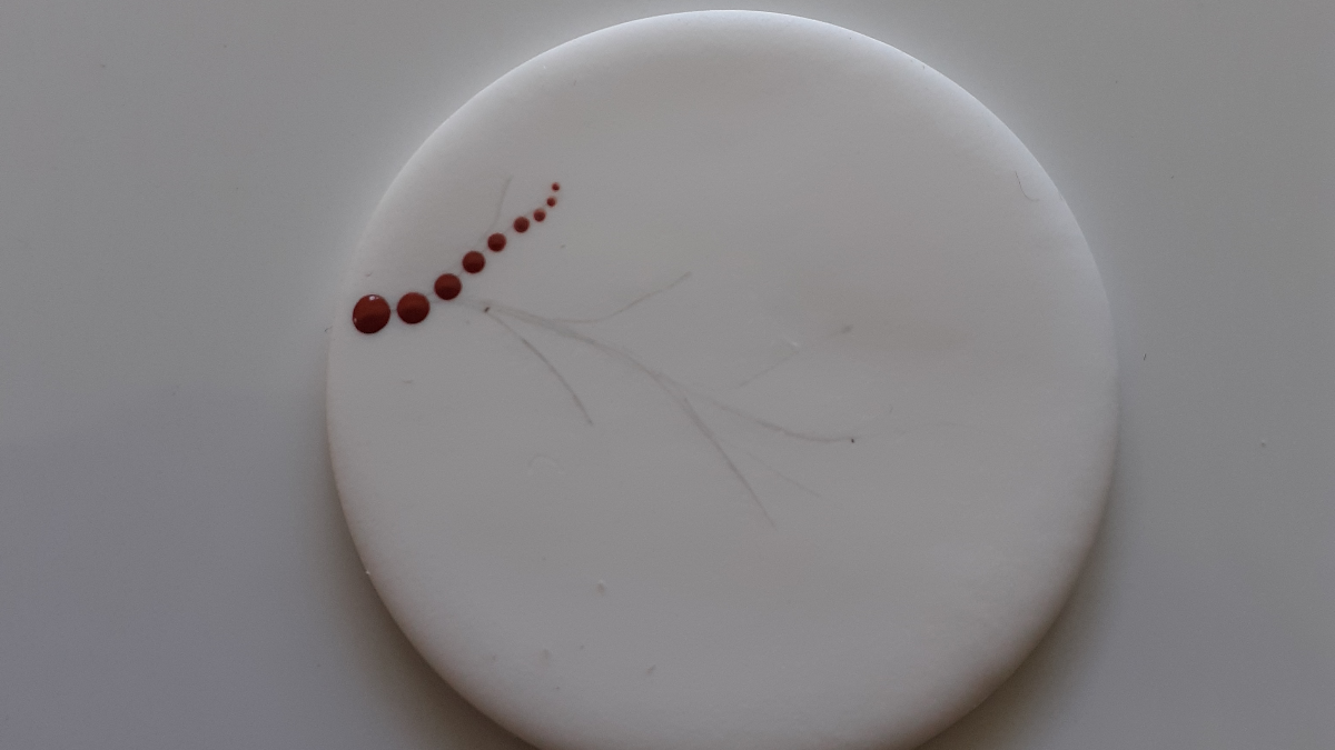 DIY Colgante de arcilla polimérica y diseño de flores técnica de punteado : Paso 4 DIY Colgante de arcilla polimérica y diseño de flores técnica de punteado : Paso 4