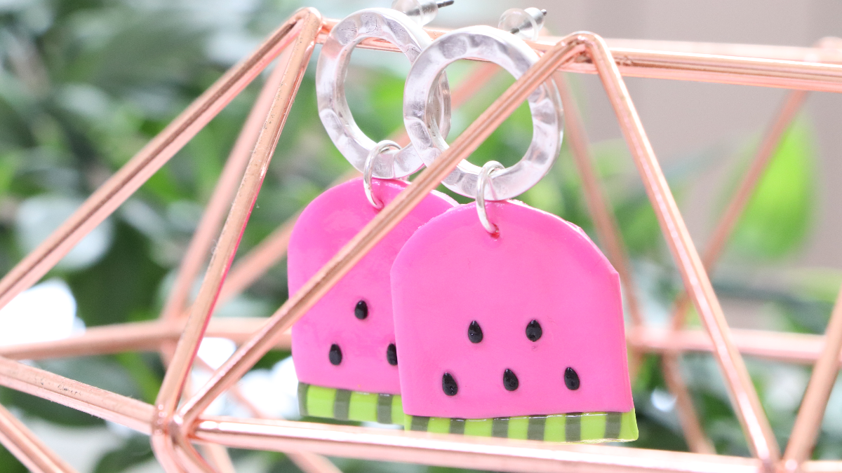 Esquema Pendientes de sandía de arcilla polimérica Esquema Pendientes de sandía de arcilla polimérica