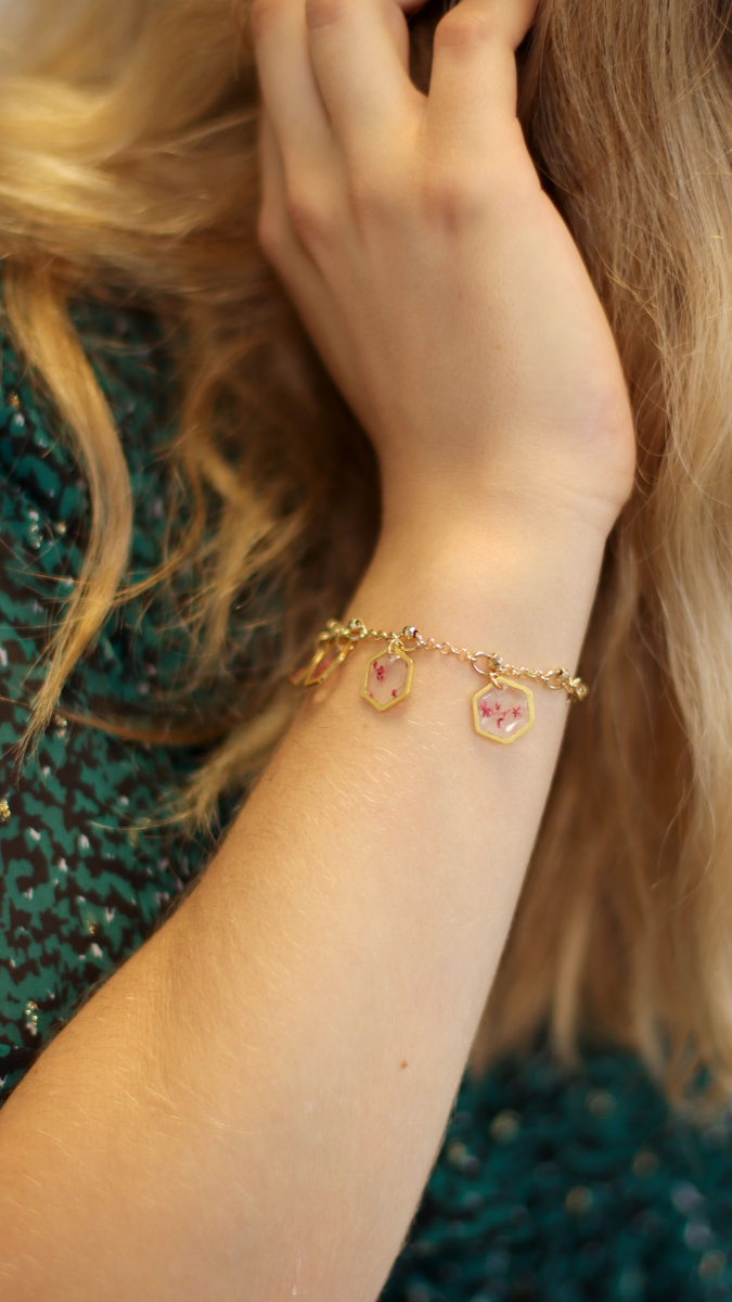 Pulsera Charm Resina recuerdos de vacaciones