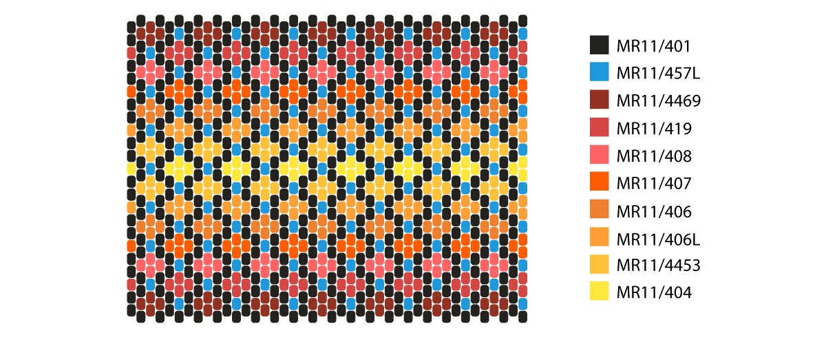 Esquema DIY Estuche para encendedor de cuentas Miyuki 11/0 con técnica de peyote