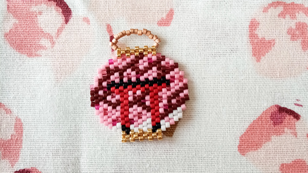 Linternas chinas con cuentas Miyuki Delicas 11/0 Linternas chinas con cuentas Miyuki Delicas 11/0