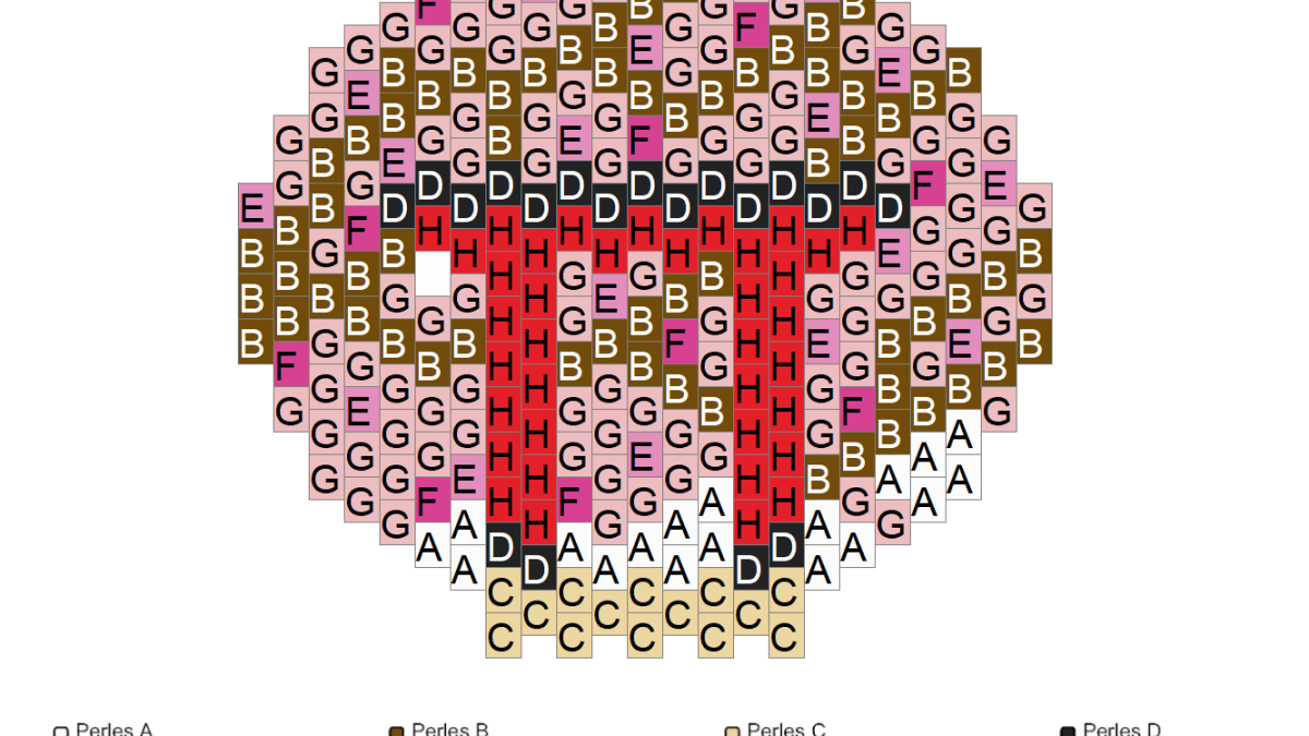 Linternas chinas con cuentas Miyuki Delicas 11/0 : Paso 5