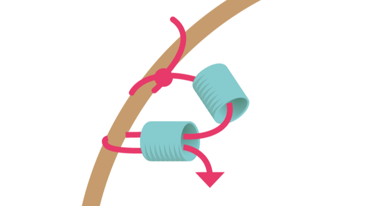 Pendientes de cuentas redondas de turquesa Brick Stitch : Paso 2