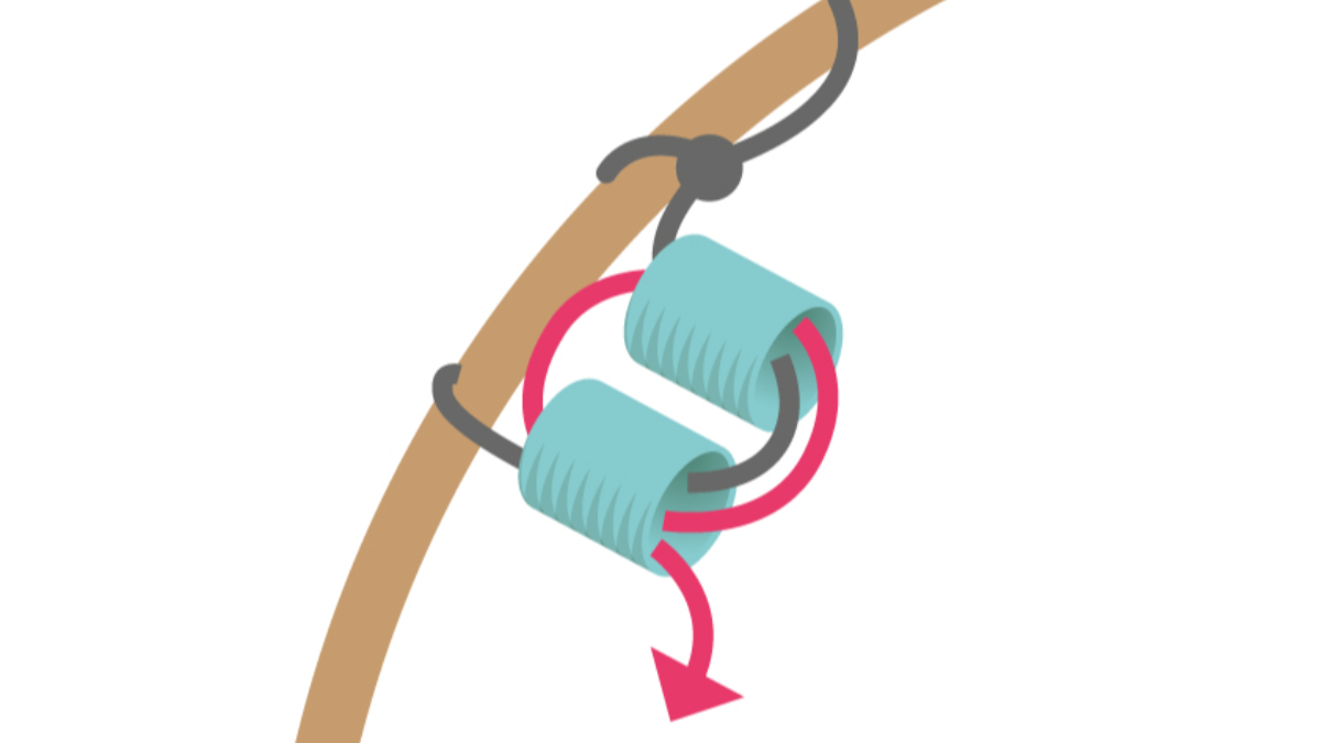 Pendientes de cuentas redondas de turquesa Brick Stitch : Paso 3