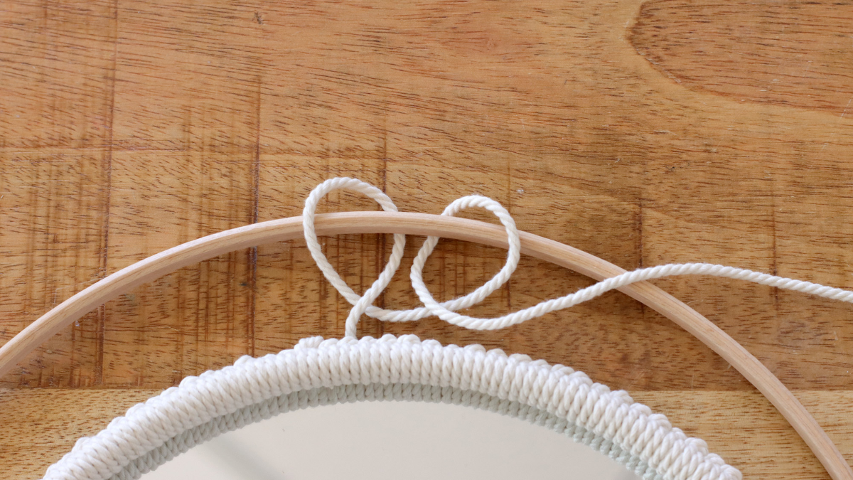 DIY Pampas secas y espejo de macramé : Paso 9 DIY Pampas secas y espejo de macramé : Paso 9