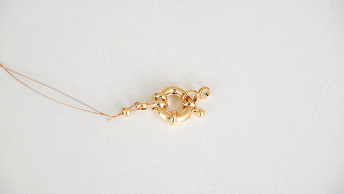 Pulsera de varias filas con cuentas Kalos de Puca, cuentas de semillas Miyuki y colgantes de circón : Paso 1