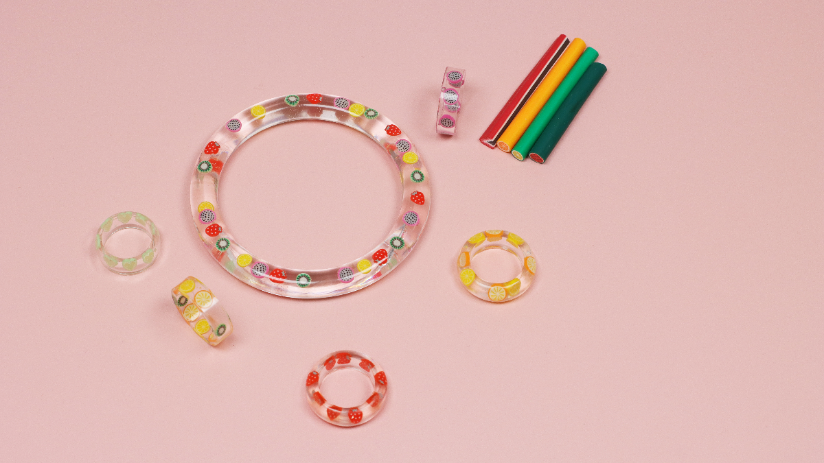 Bricolaje para principiantes : Anillos de resina afrutados