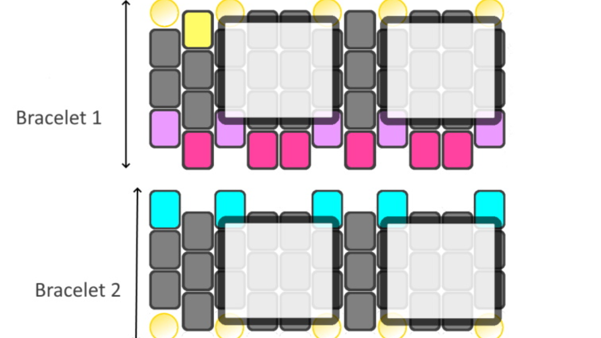 Pulsera So Chic Bangle con cuentas de semillas Miyuki y Tila : Paso 5 Pulsera So Chic Bangle con cuentas de semillas Miyuki y Tila : Paso 5