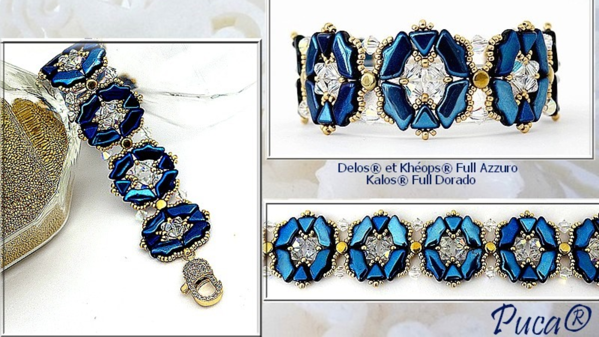 Pulsera "Darling" con cuentas de Delos, Kheops y Kalos de Puca