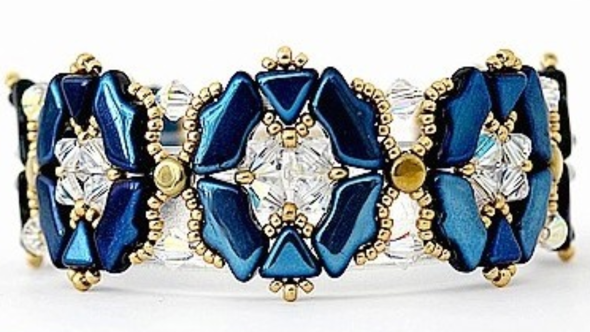 Esquema Pulsera "Darling" con cuentas de Delos, Kheops y Kalos de Puca Esquema Pulsera "Darling" con cuentas de Delos, Kheops y Kalos de Puca