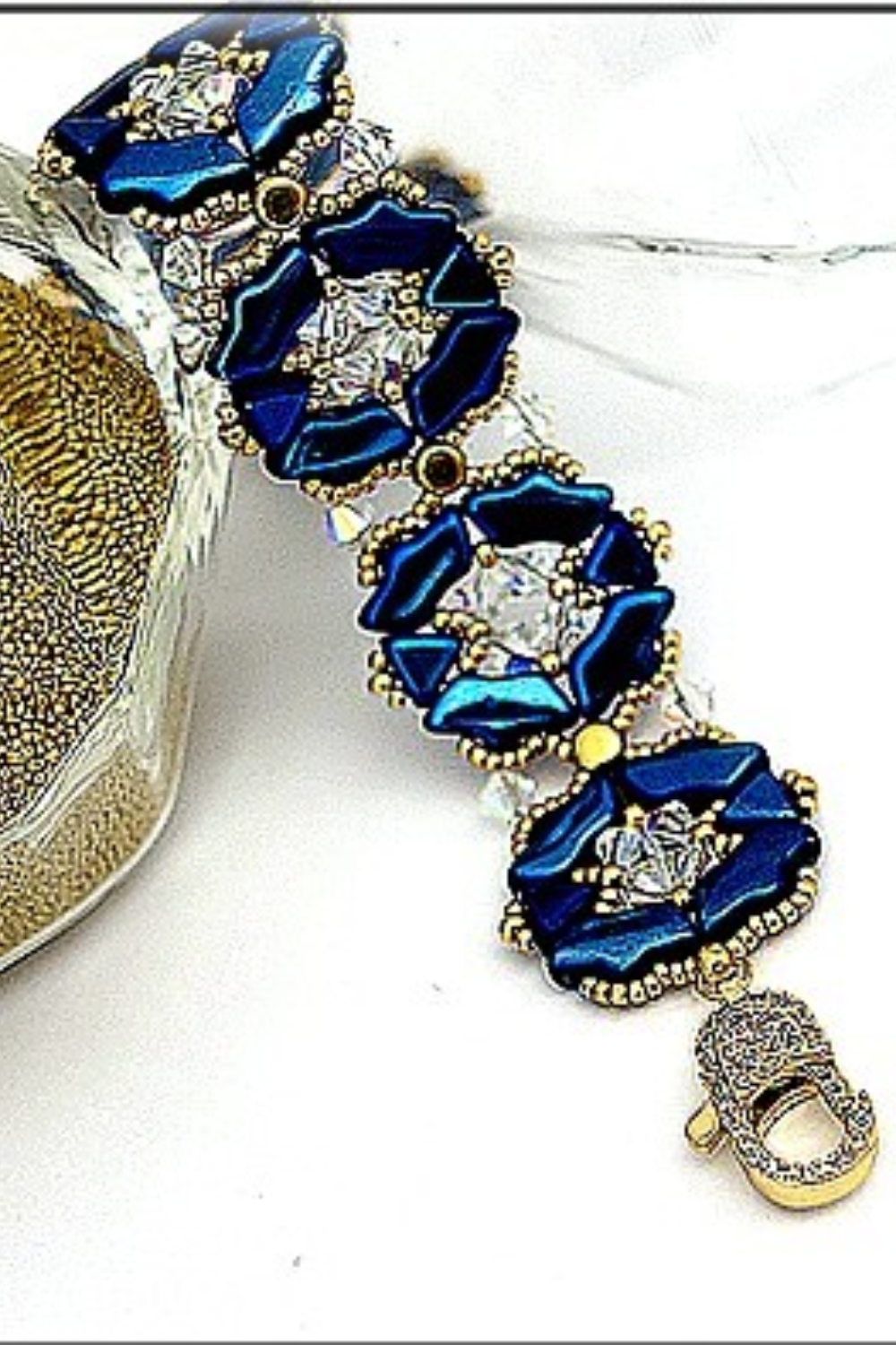 Esquema Pulsera "Darling" con cuentas de Delos, Kheops y Kalos de Puca Esquema Pulsera "Darling" con cuentas de Delos, Kheops y Kalos de Puca