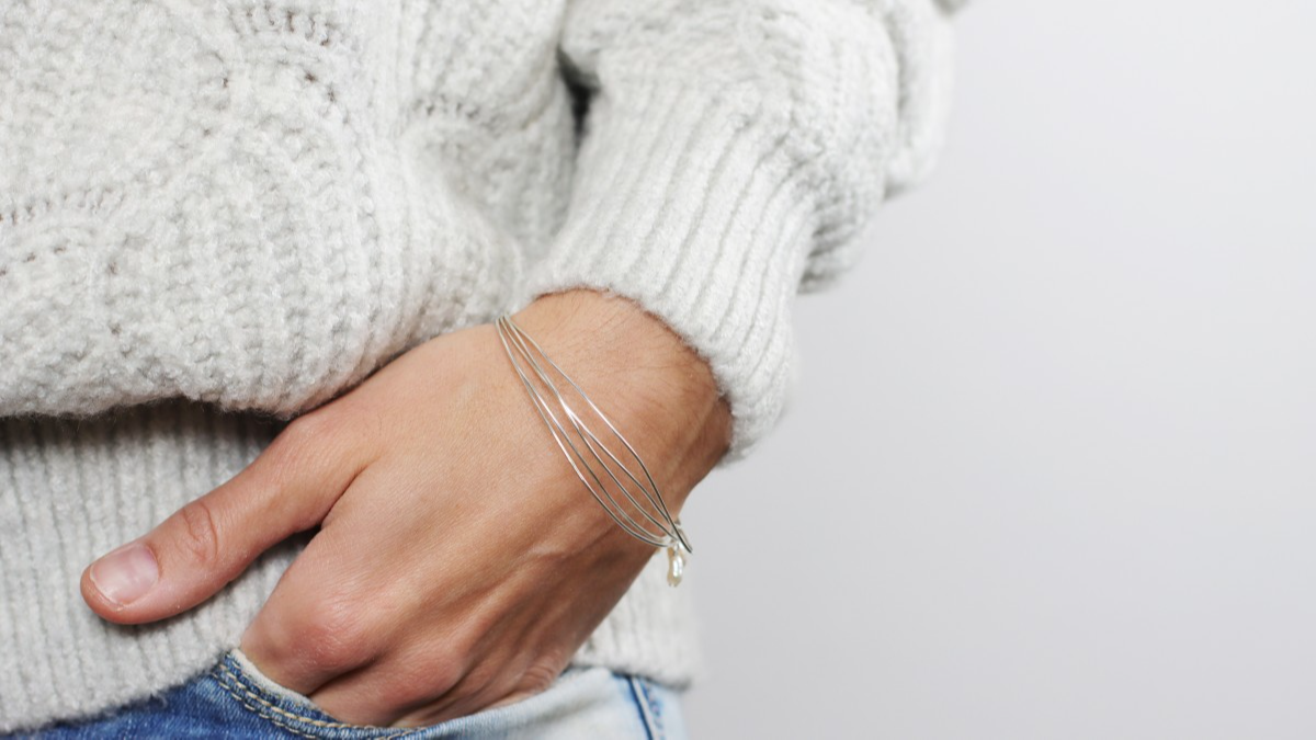 Pulsera de bricolaje con hilo de plata Pulsera de bricolaje con hilo de plata