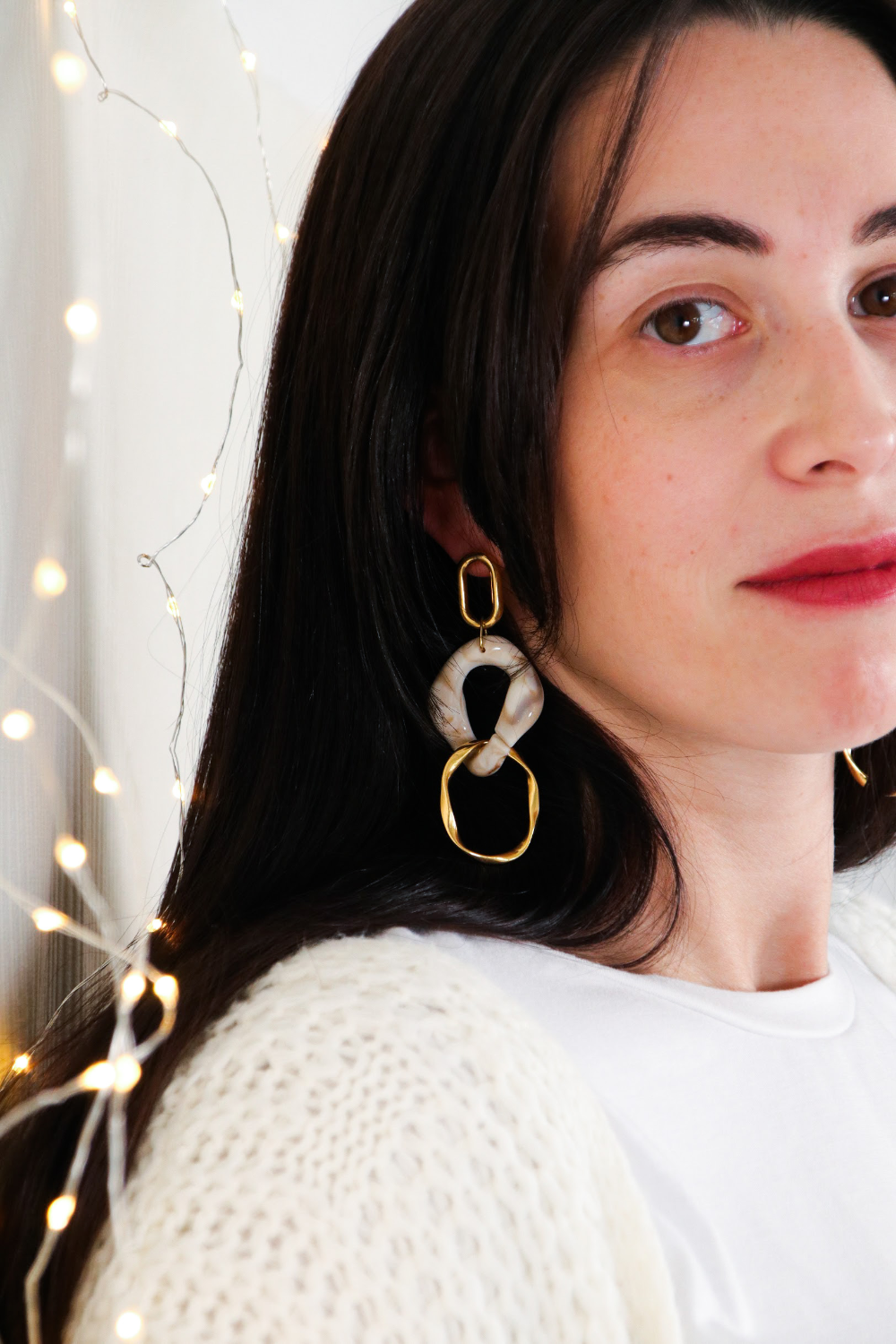 DIY Pendientes originales XXL de resina y acrílico