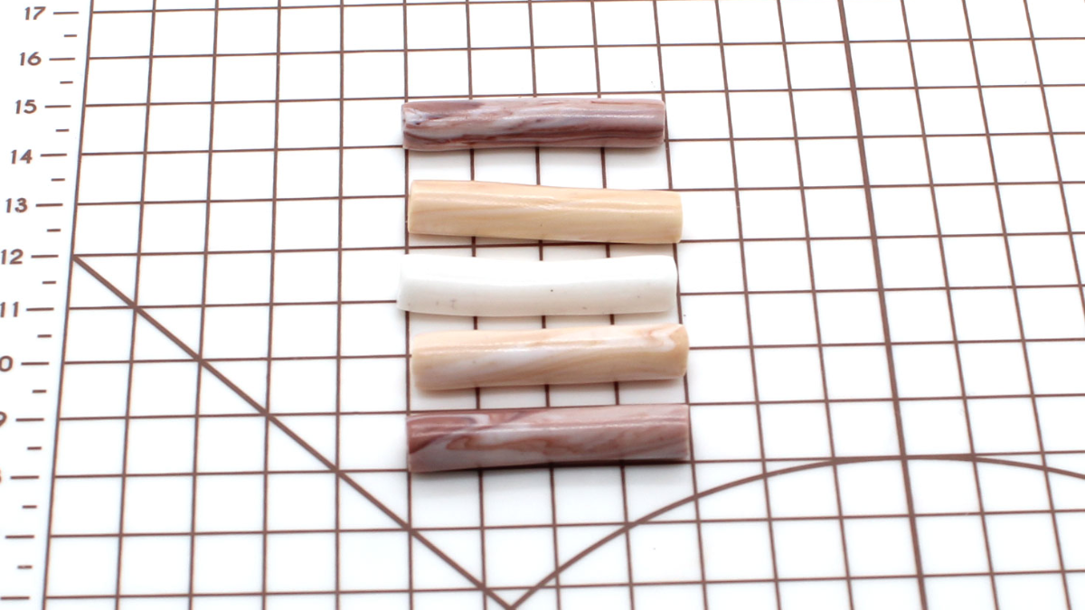 Pulsera de cuentas curvas de arcilla polimérica : Paso 5