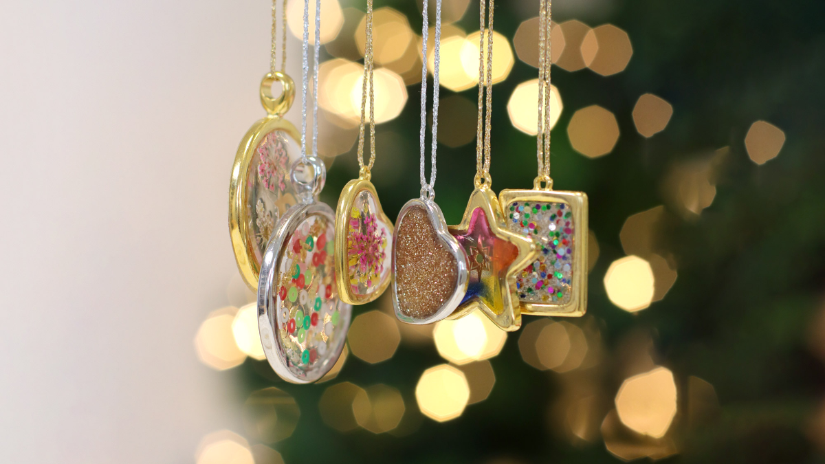 Decoración del árbol de Navidad con resina LED UV