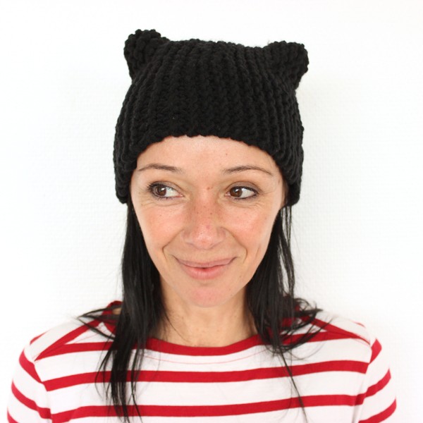 DIY - gorro de gato negro en punto de espuma con Laine Essentials Big