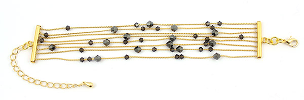 multirangs pulsera tapas de serpentina cadena PureCrystal : Paso 5