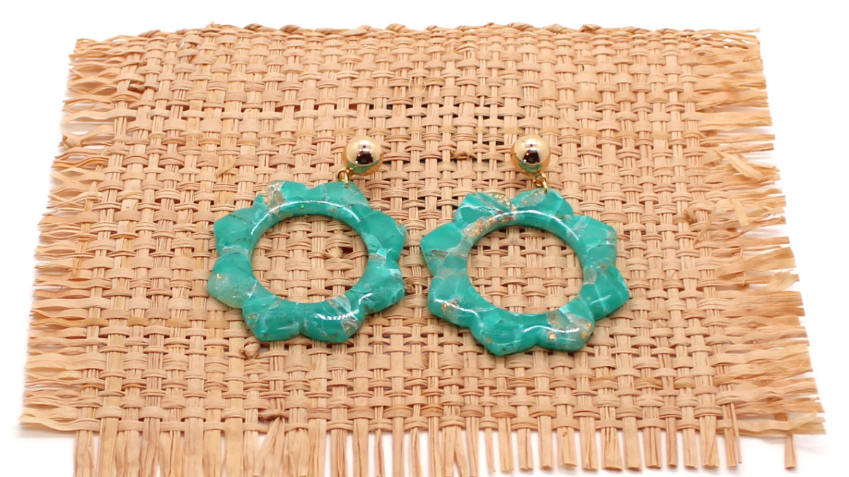 Esquema Pendientes de mandala polimérico con efecto piedra Esquema Pendientes de mandala polimérico con efecto piedra