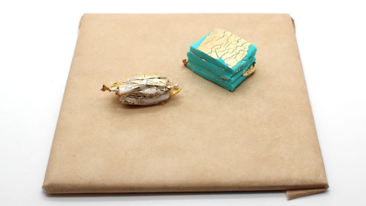 Pendientes de mandala polimérico con efecto piedra : Paso 4 Pendientes de mandala polimérico con efecto piedra : Paso 4