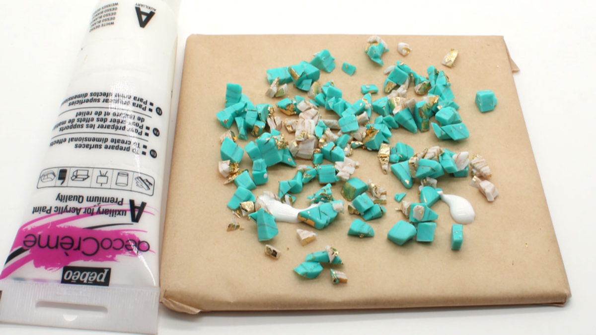 Pendientes de mandala polimérico con efecto piedra : Paso 5 Pendientes de mandala polimérico con efecto piedra : Paso 5