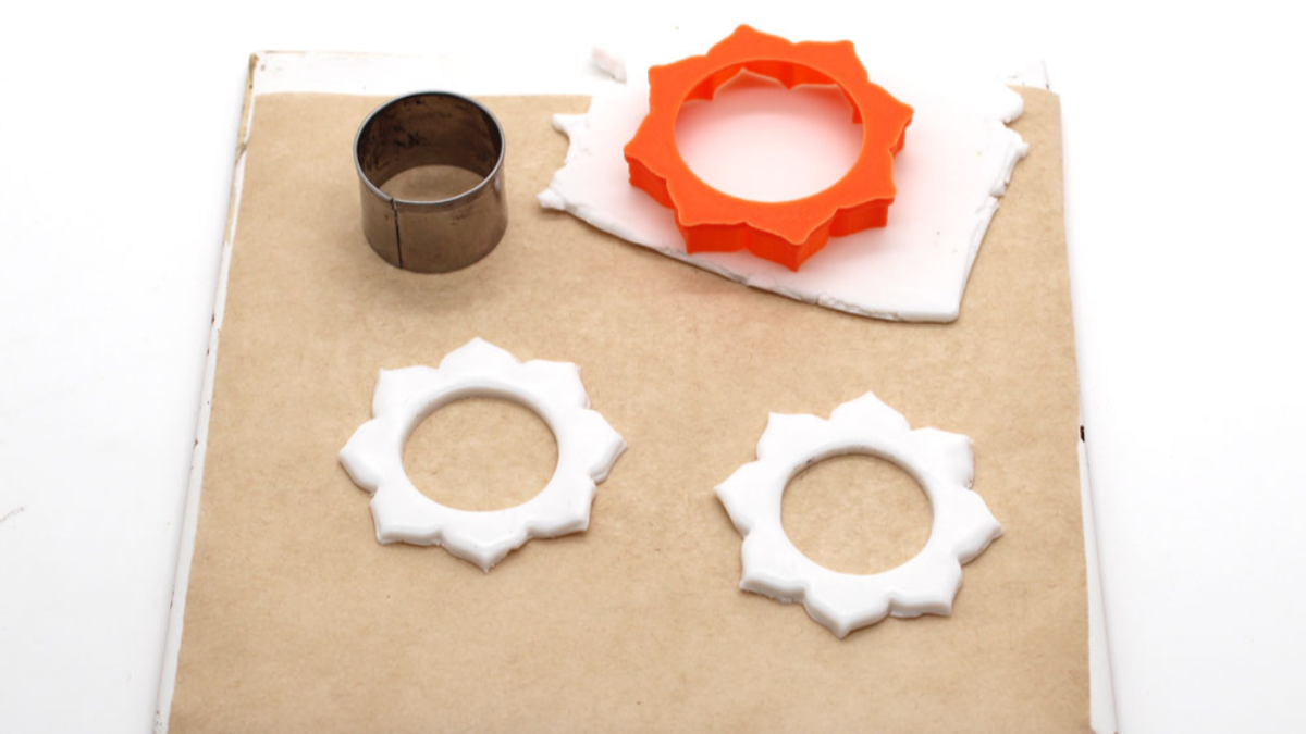 Pendientes de mandala polimérico con efecto piedra : Paso 7 Pendientes de mandala polimérico con efecto piedra : Paso 7