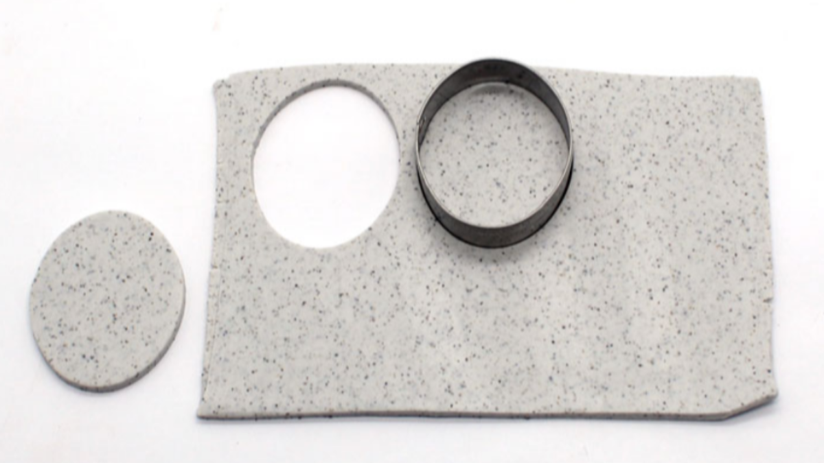 Pendientes de eslabones intercambiables de arcilla polimérica : Paso 2