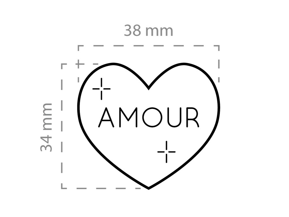 Esquema Tutorial de broche bordado con cuentas palabra LOVE