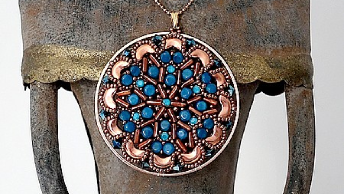 Esquema Colgante Tuto "Eulalie" de Puca con cuentas de Kalos, Arcos y Piros