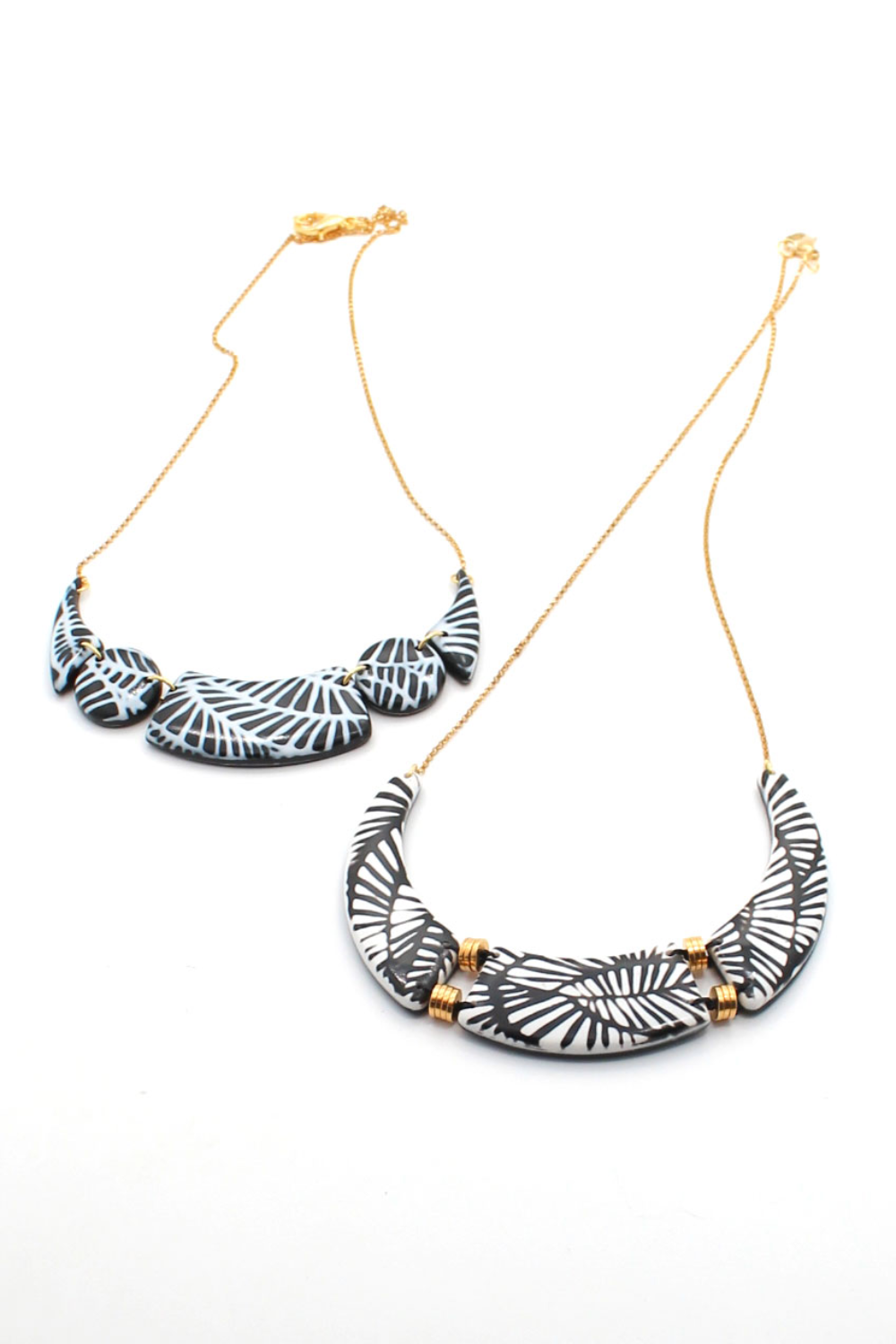 Esquema Collares con la técnica del polímero mokumé