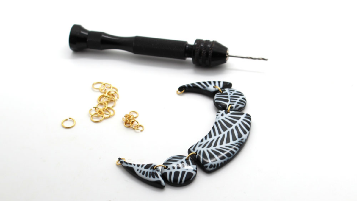 Collares con la técnica del polímero mokumé : Paso 11