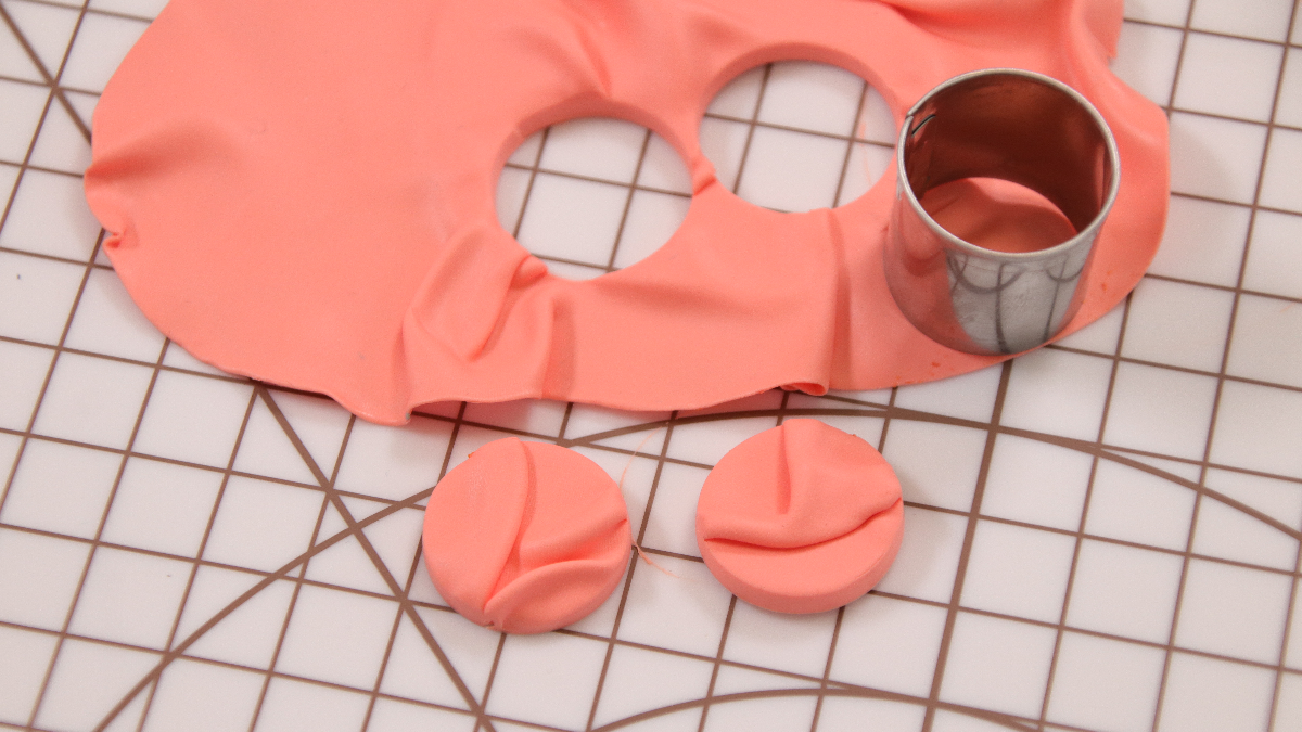 Pendientes XL de arcilla polimérica en color pastel : Paso 3 Pendientes XL de arcilla polimérica en color pastel : Paso 3