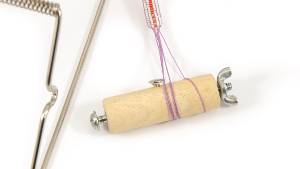 Pulsera en telar Miyuki delicas 15/0 : Paso 7 Pulsera en telar Miyuki delicas 15/0 : Paso 7