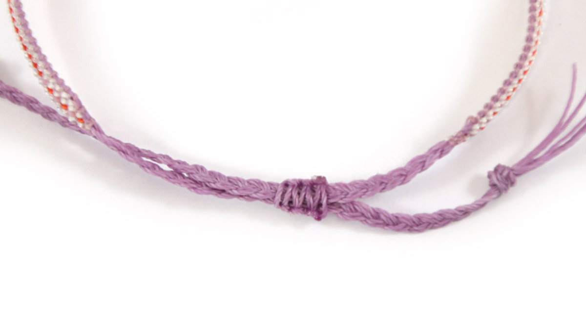 Pulsera en telar Miyuki delicas 15/0 : Paso 11 Pulsera en telar Miyuki delicas 15/0 : Paso 11