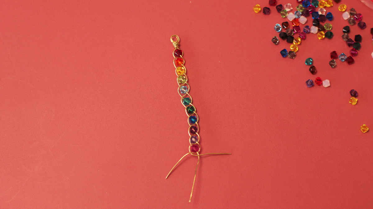 DIY Trenzado de anillos para principiantes Lazos de arco iris de PureCrystal : Paso 6