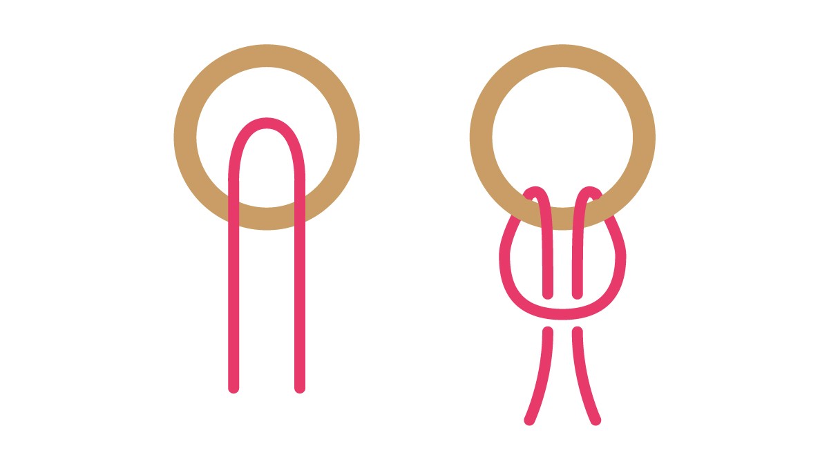 Suspensión de plantas de cuerda de macramé : Paso 1 Suspensión de plantas de cuerda de macramé : Paso 1