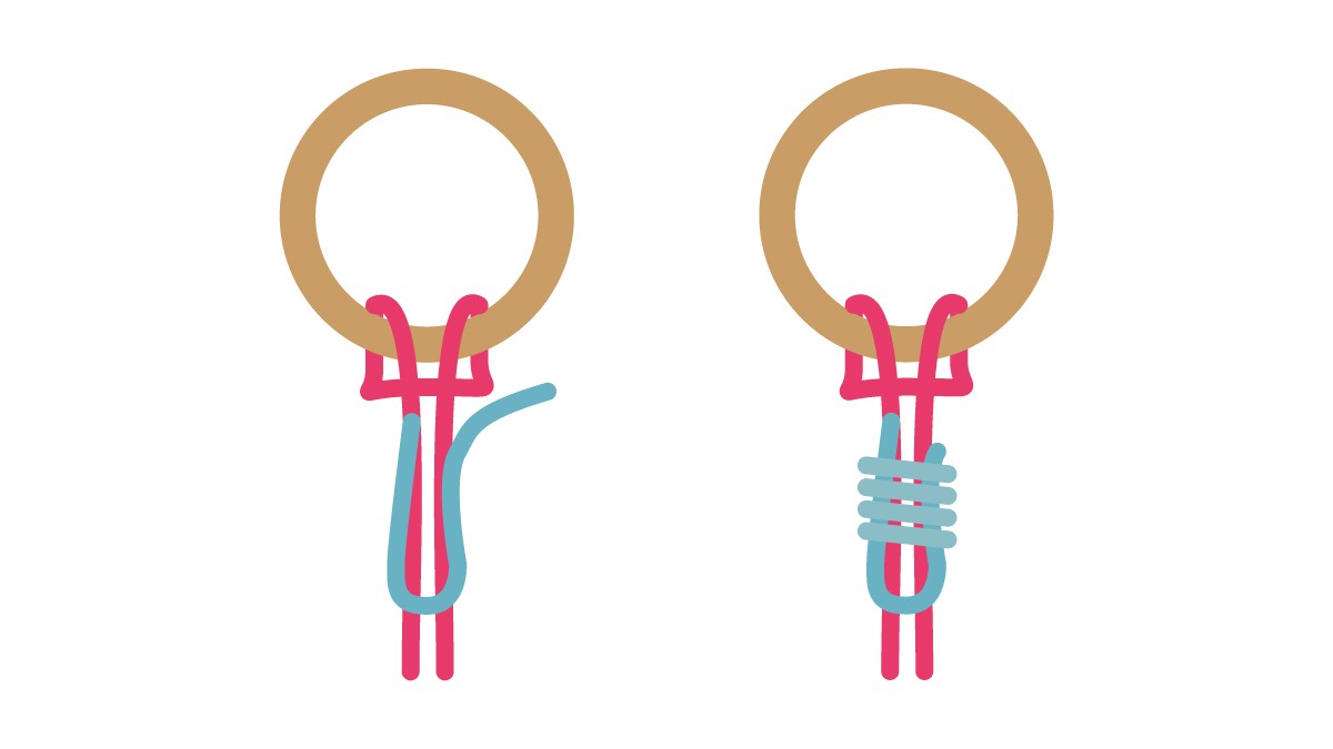 Suspensión de plantas de cuerda de macramé : Paso 2 Suspensión de plantas de cuerda de macramé : Paso 2