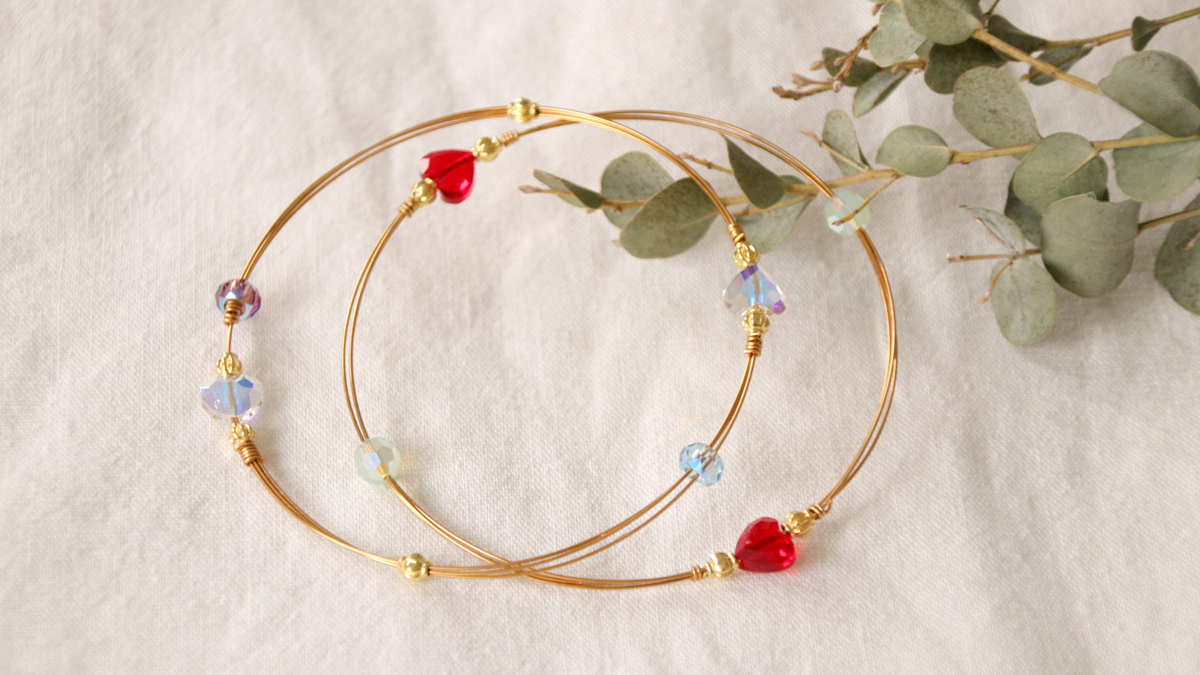 DIY Cuentas de corazón de metal PureCrystal DIY Cuentas de corazón de metal PureCrystal