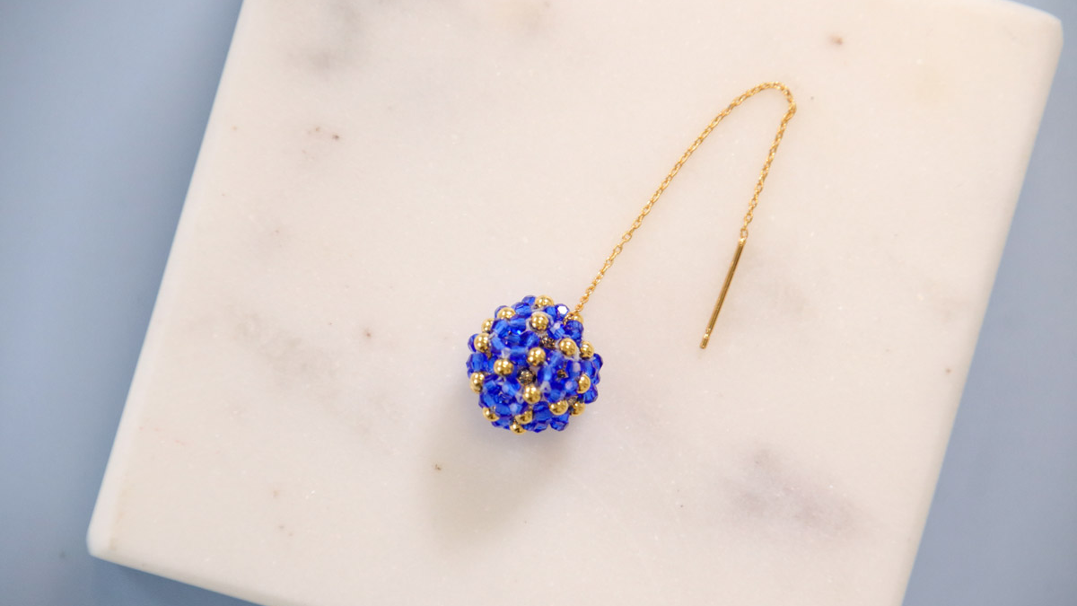 Esquema Pendientes de bola de cristal puro Esquema Pendientes de bola de cristal puro